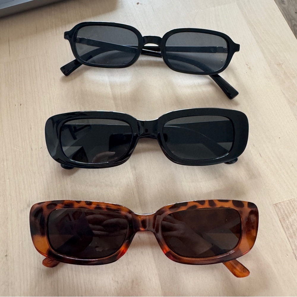 Stylish Black and Tortoise Sunglasses bundle